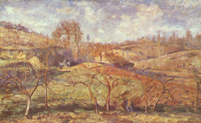 Camille Pissarro Marzsonne Norge oil painting art